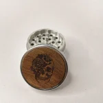Leaf Glass Skull Rose Tattoo Grinder on itshemp.in