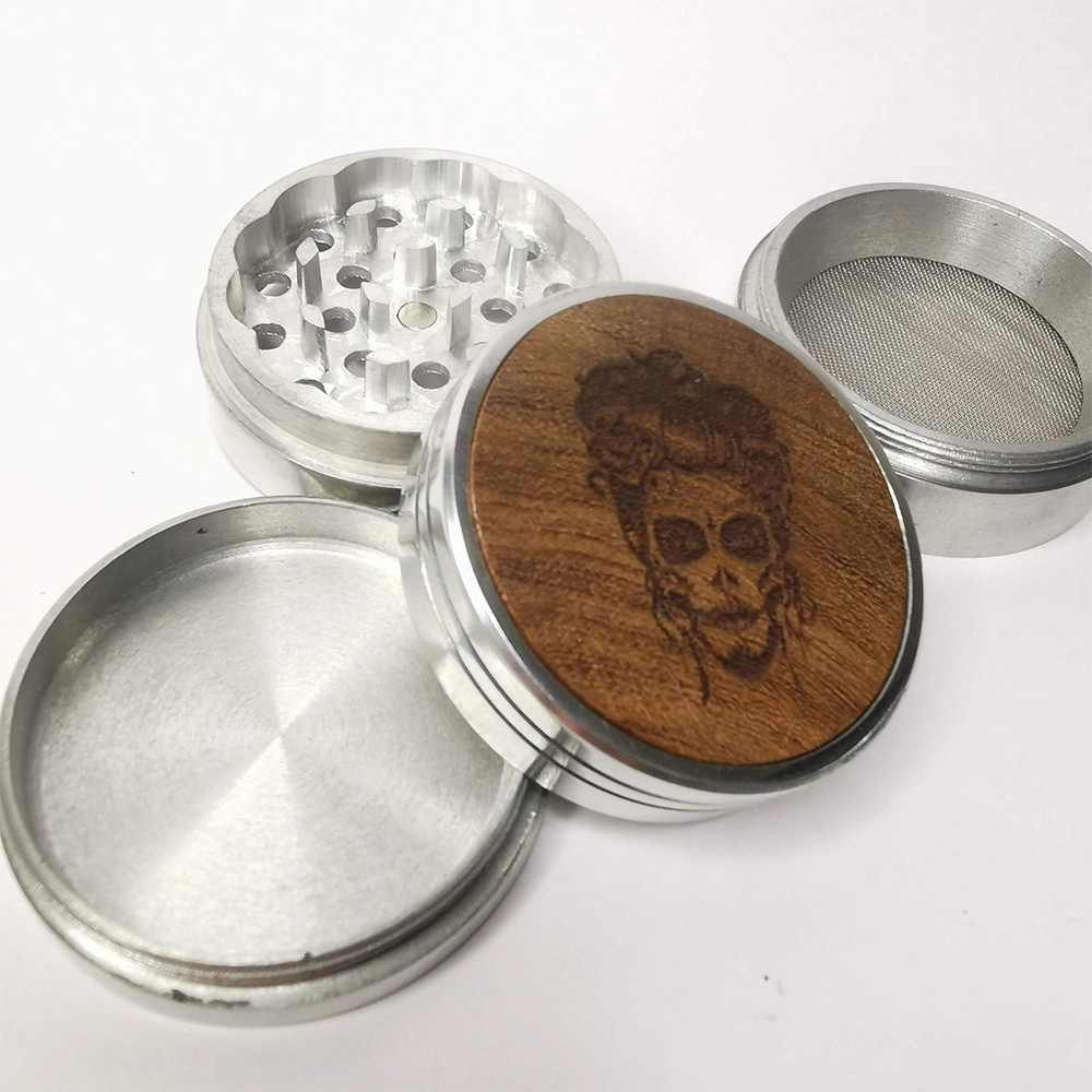 Leaf Glass Skull Tattoo Queen Grinder on itshemp.in