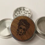 Leaf Glass Skull Tattoo Queen Grinder on itshemp.in