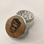 Leaf Glass Skull Tattoo Queen Grinder on itshemp.in
