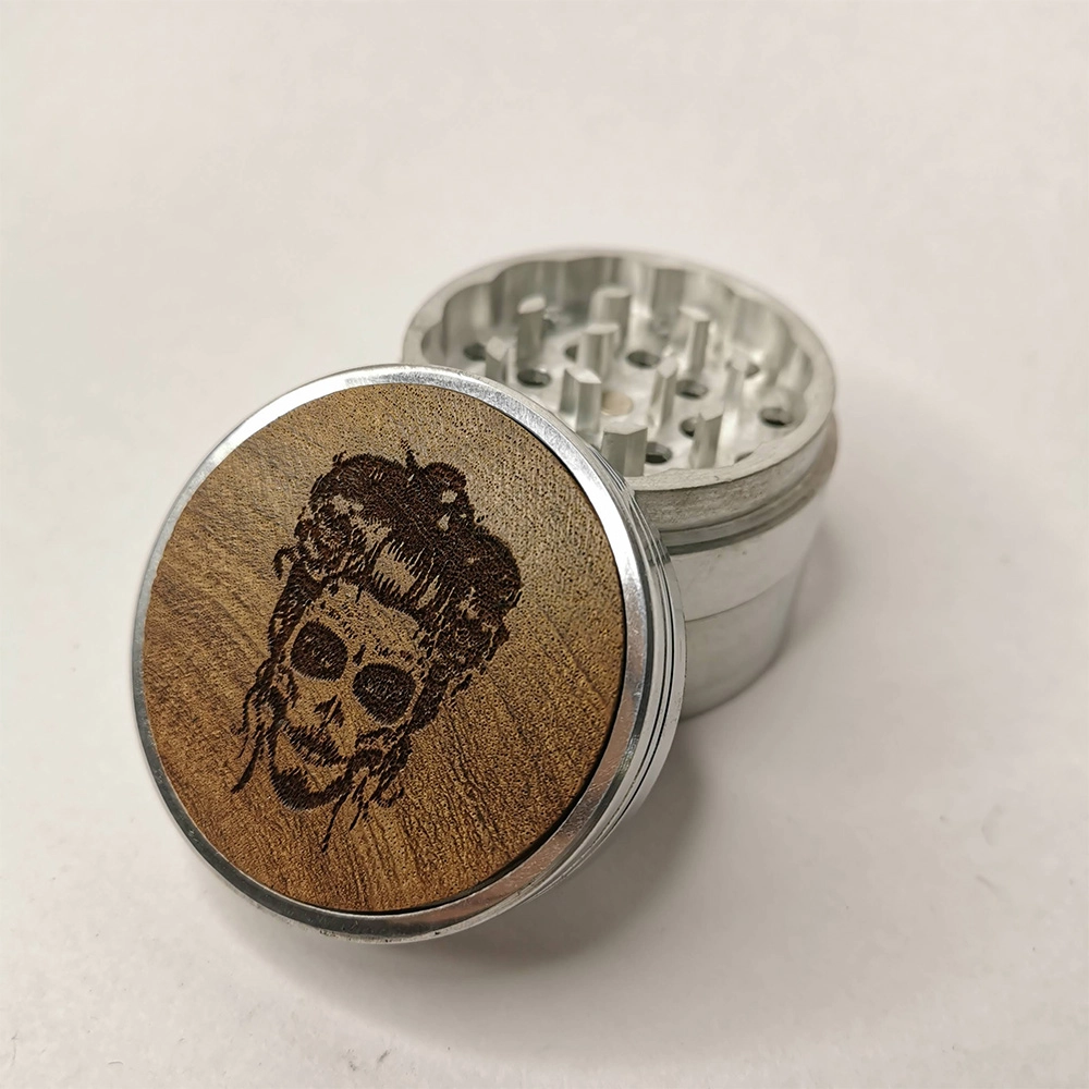 Leaf Glass Skull Tattoo Queen Grinder on itshemp.in