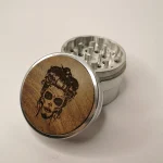 Leaf Glass Skull Tattoo Queen Grinder on itshemp.in