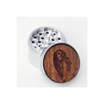 Leaf Glass Bob Marley Portrait Grinder on itshemp.in
