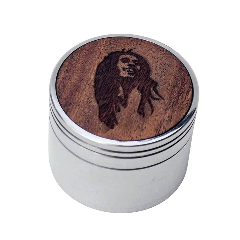 LG192012_7 Leaf Glass Bob Marley Portrait Grinder on itshemp.in