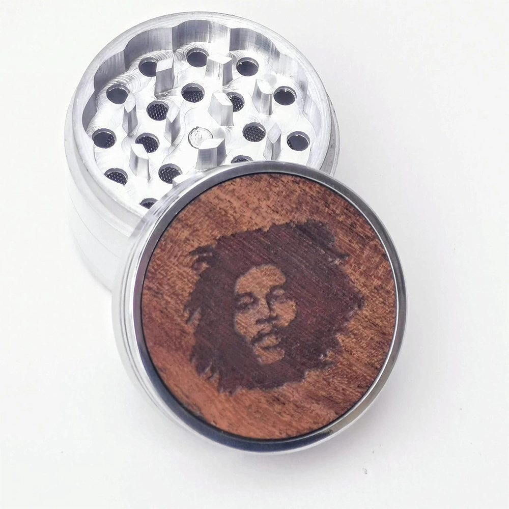 Leaf Glass Bob Marley Art Grinder on itshemp.in