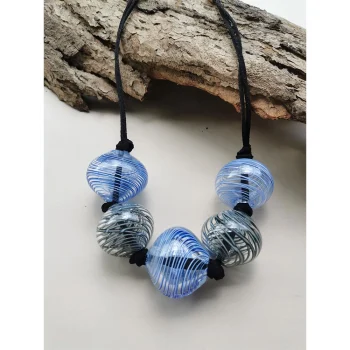 Rustic Horse Earth Blue Spirit Echo- Necklace on itshemp.in