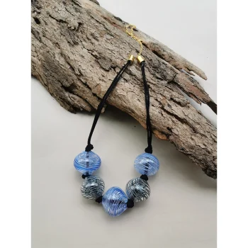 Rustic Horse Earth Blue Spirit Echo- Necklace on itshemp.in