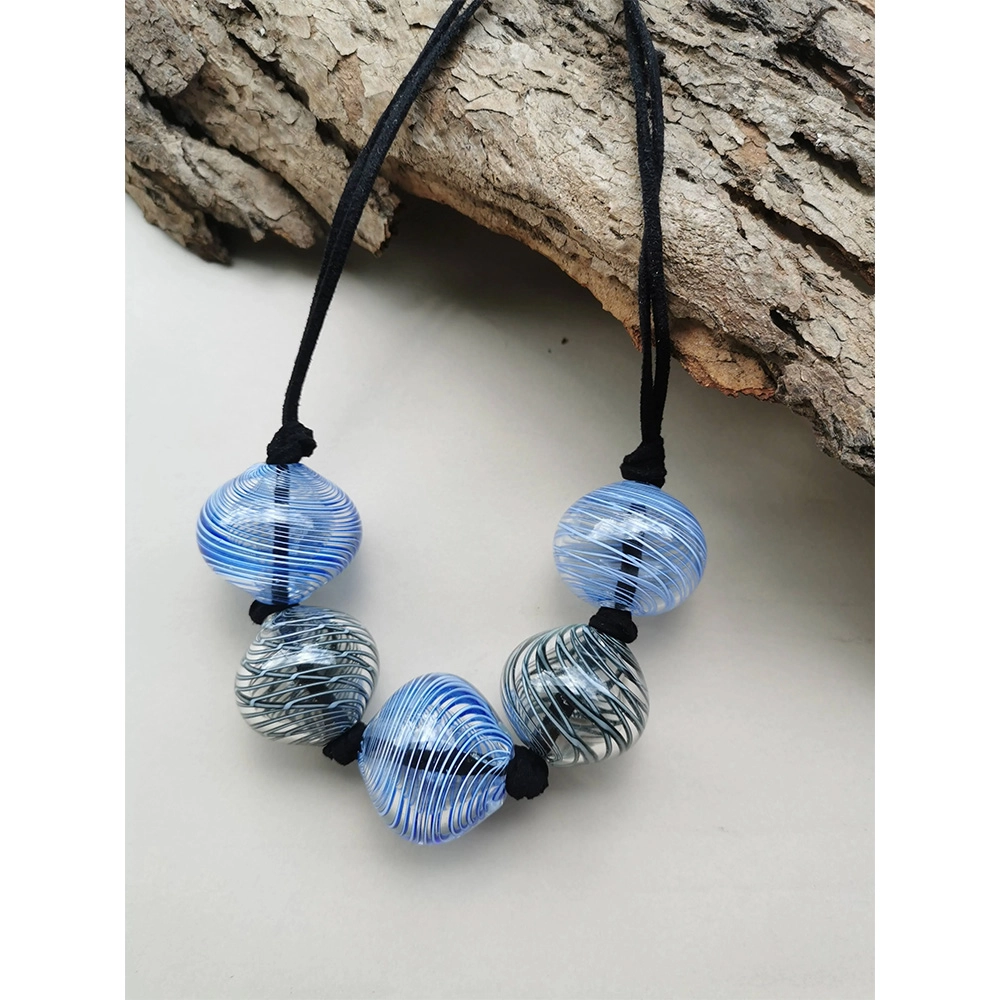 Rustic Horse Earth Blue Spirit Echo- Necklace on itshemp.in