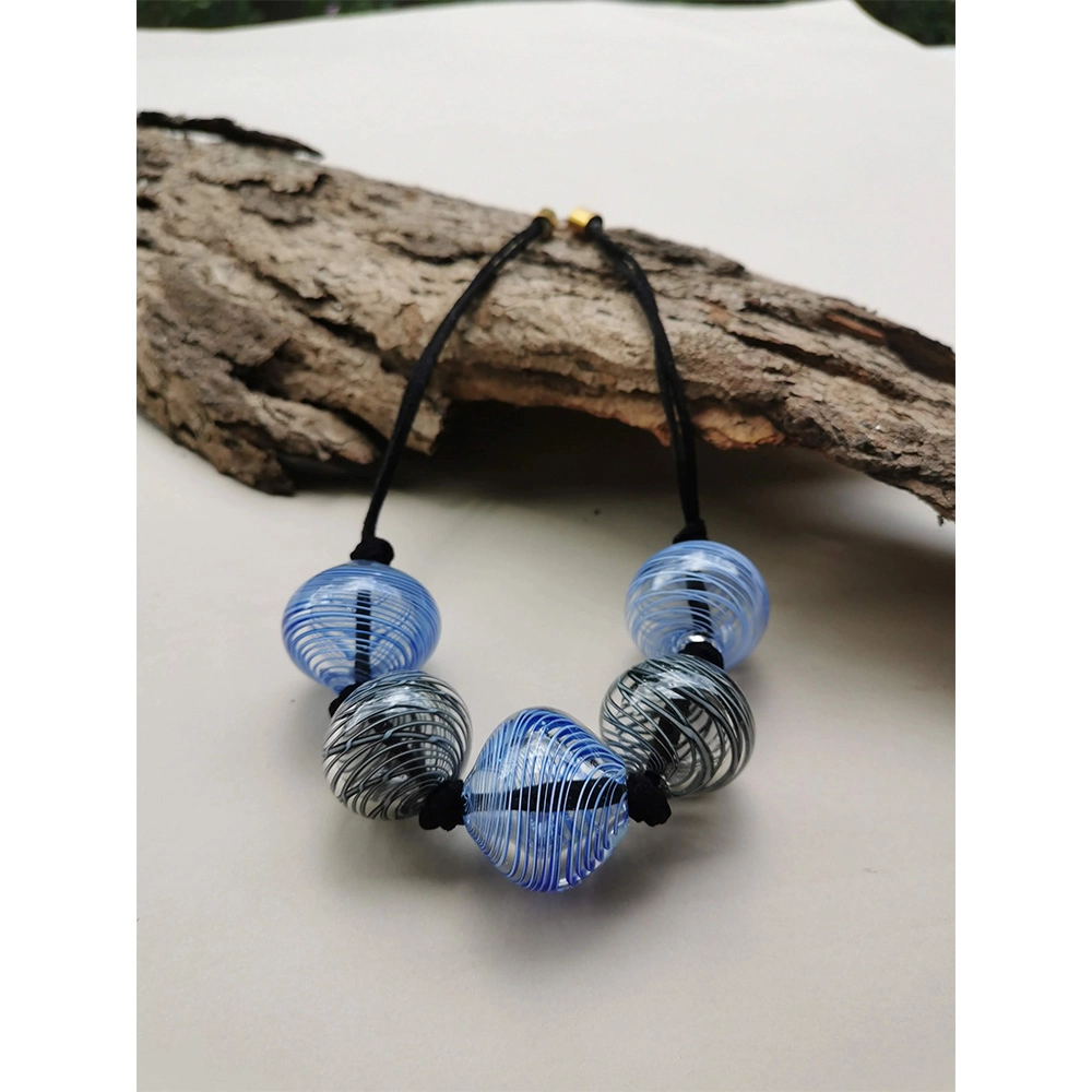 Rustic Horse Earth Blue Spirit Echo- Necklace on itshemp.in