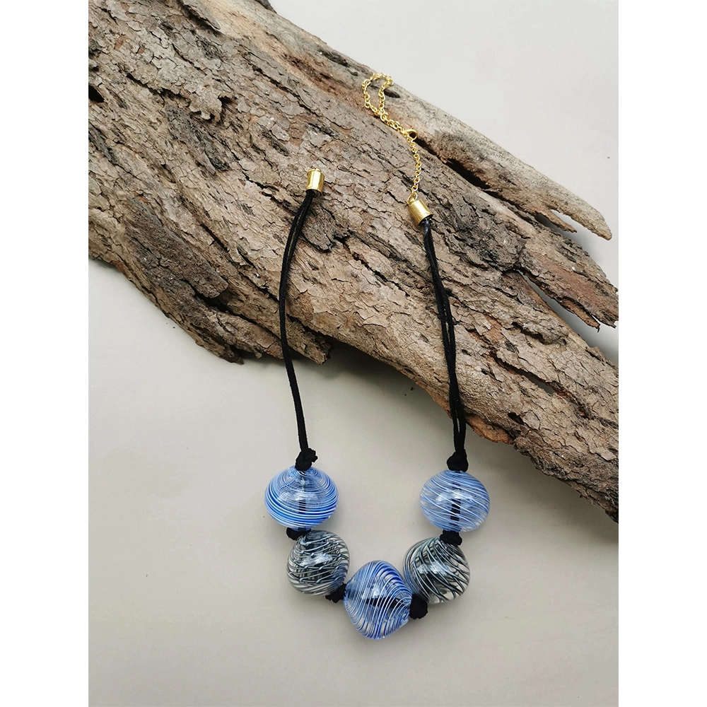 Rustic Horse Earth Blue Spirit Echo- Necklace on itshemp.in