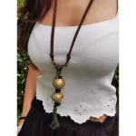 Rustic Horse Boho Earth Spirit Echo- Necklace on itshemp.in
