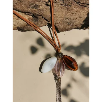 Rustic Horse Lotus Earth Spirit Echo- Necklace on itshemp.in