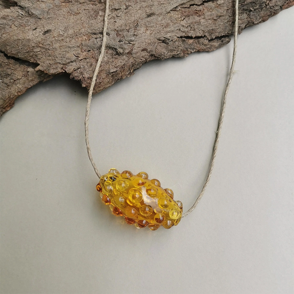 RH204006_3 Rustic Horse Earth Series Necklace - Golden Glow on itshemp.in