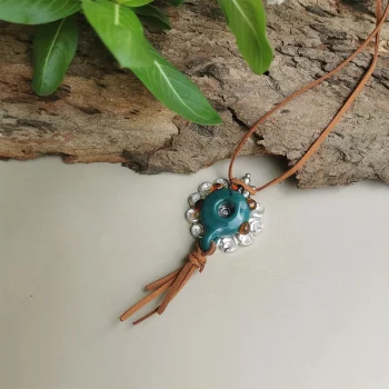 Rustic Horse Earth Series Necklace - Forest Jewel on itshemp.in