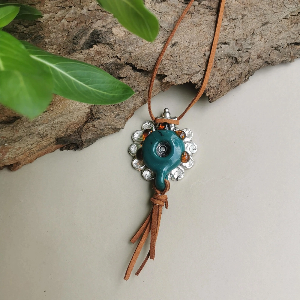 Rustic Horse Earth Series Necklace - Forest Jewel on itshemp.in