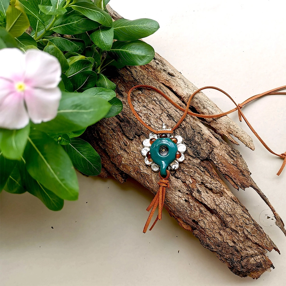 Rustic Horse Earth Series Necklace - Forest Jewel on itshemp.in