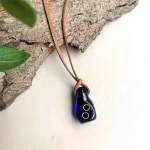 Rustic Horse Earth Series Necklace - Earth Charm Blue on itshemp.in