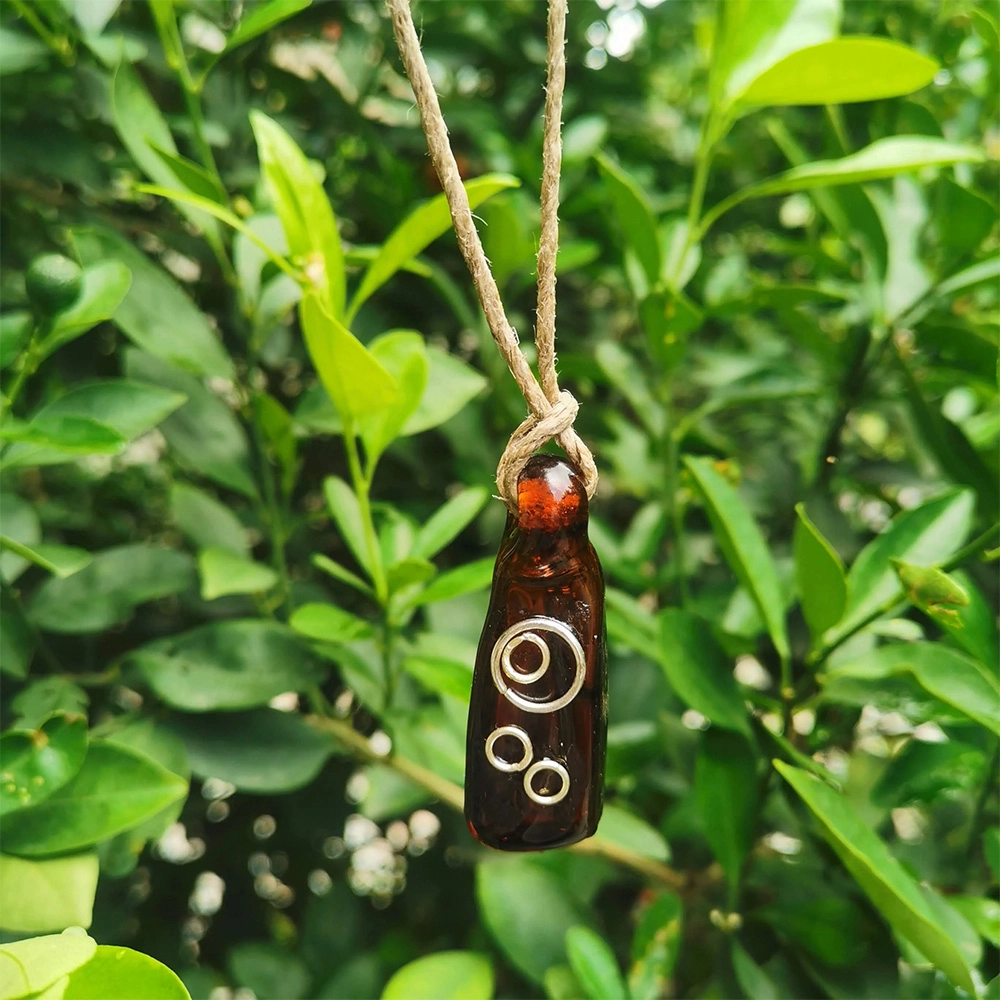 Rustic Horse Earth Series Necklace - Earth Charm Amber on itshemp.in