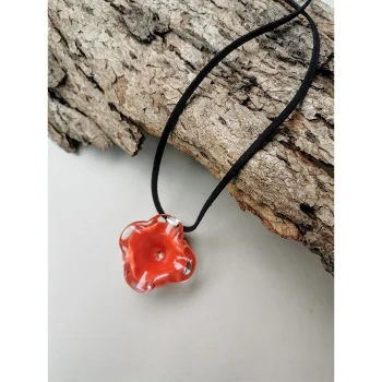Rustic Horse Flower Series Necklace - Rose on itshemp.in