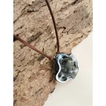 Rustic Horse Flower Series Necklace - Smoke Grey on itshemp.in