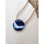Rustic Horse Blue Reflections - Glass Necklace on itshemp.in