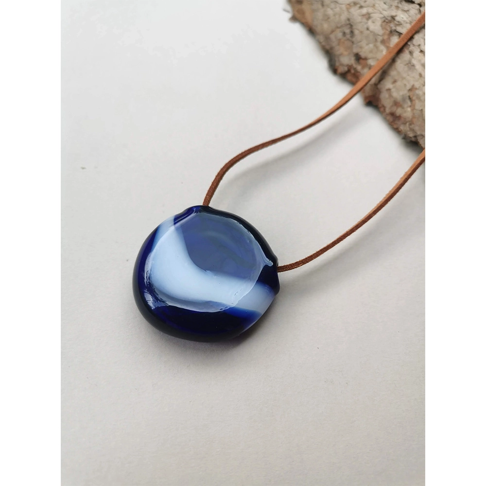 Rustic Horse Blue Reflections - Glass Necklace on itshemp.in
