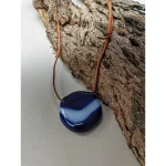 Rustic Horse Blue Reflections - Glass Necklace on itshemp.in