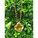 Rustic Horse Flower Series Necklace - Amber on itshemp.in