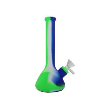STRONG BONG Mini Silicone Bong - Green, Size: 7" (18cms), Smoking Waterpipe on itshemp.in