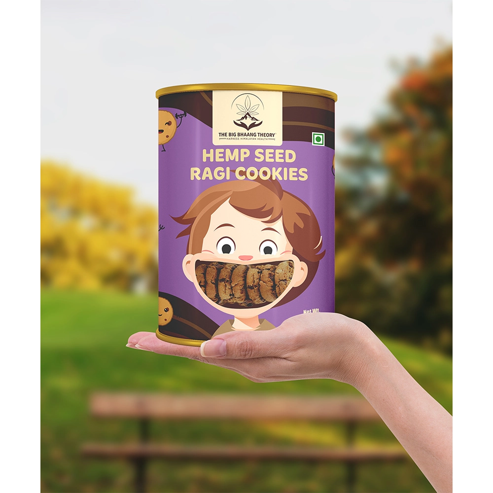 "The Big Bhaang Theory Hemp Seed Ragi Cookies, 200 gms " on itshemp.in