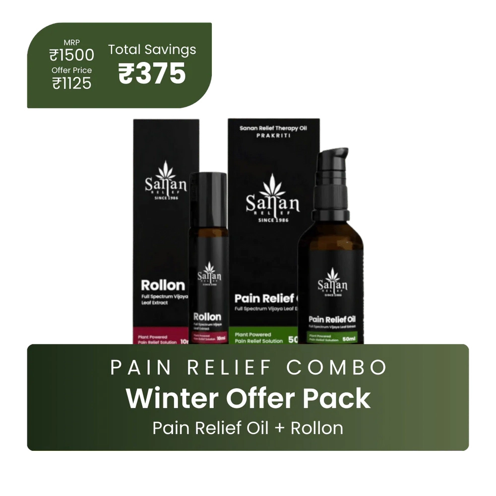 Sanan Pain Relief Combo Winter Offer Pack, (Pain Relief Oil, Rollon) on itshemp.in