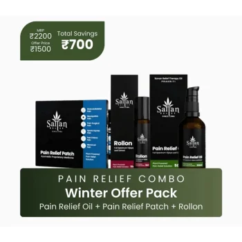 Sanan Pain Relief Combo, (Pain Relief Oil, Pain Relief Patch, Rollon) on itshemp.in