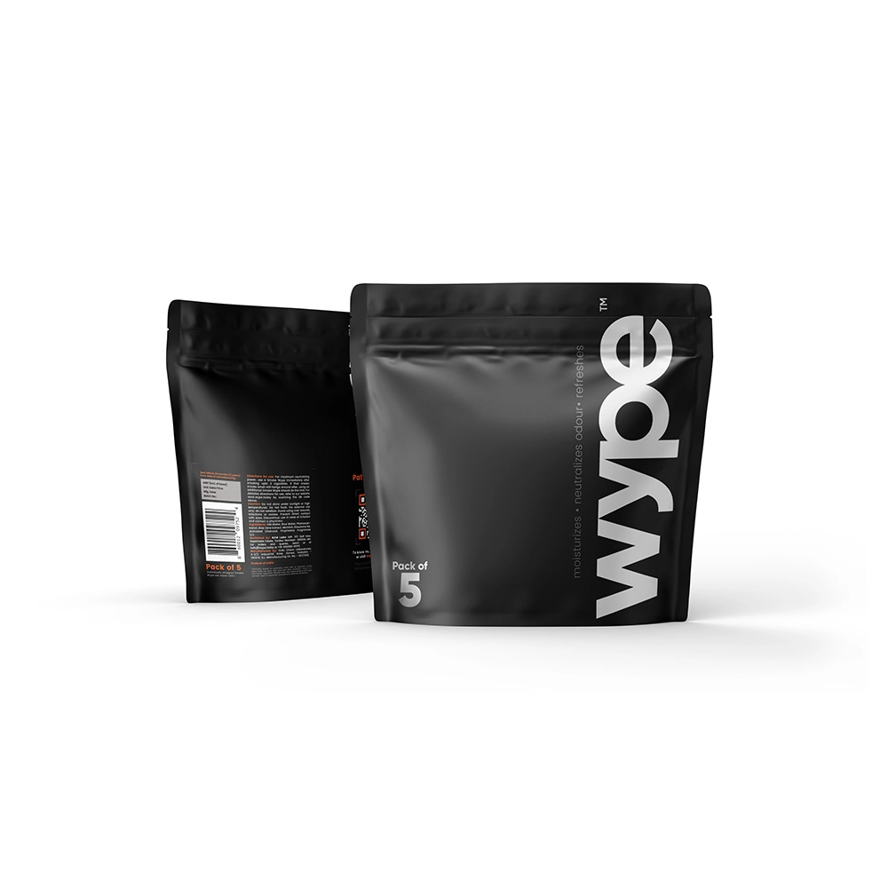 Wype After Smoke Odour Neutralizing & Refreshing Wet Wipes (Pack of 5) on itshemp.in