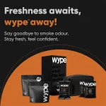 Wype After Smoke Odour Neutralizing & Refreshing Wet Wipes (Pack of 5) on itshemp.in