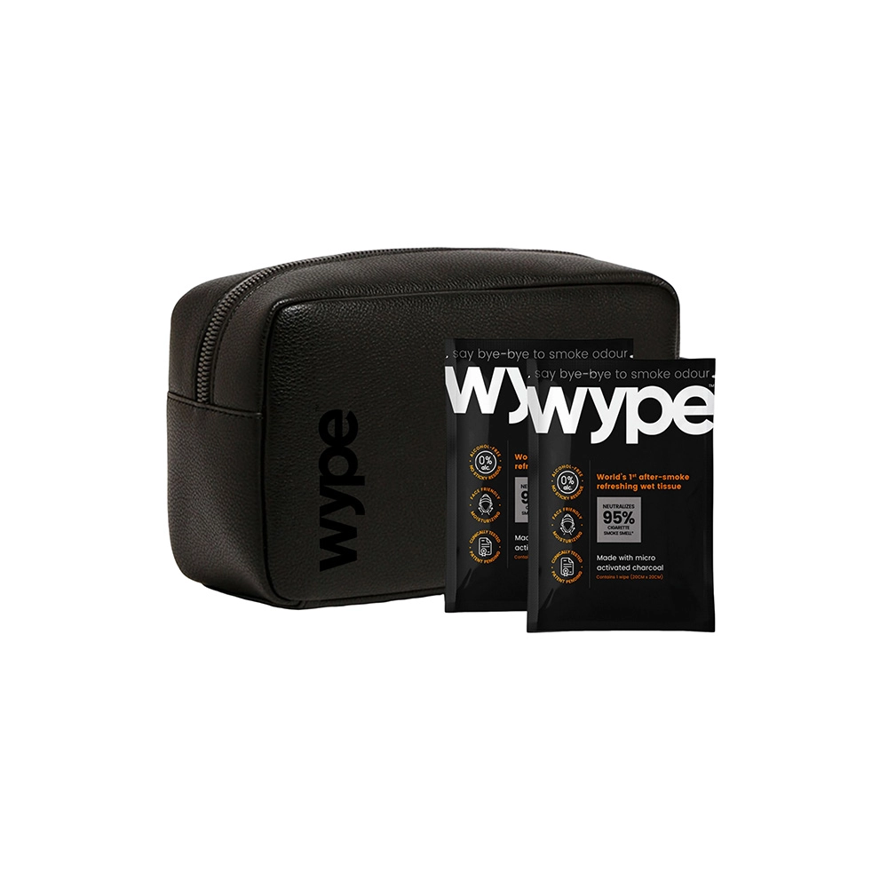 Wype After Smoke Odour Neutralizing & Refreshing Wet Wipes (Pouch of 25) on itshemp.in
