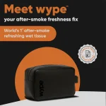 Wype After Smoke Odour Neutralizing & Refreshing Wet Wipes (Pouch of 25) on itshemp.in