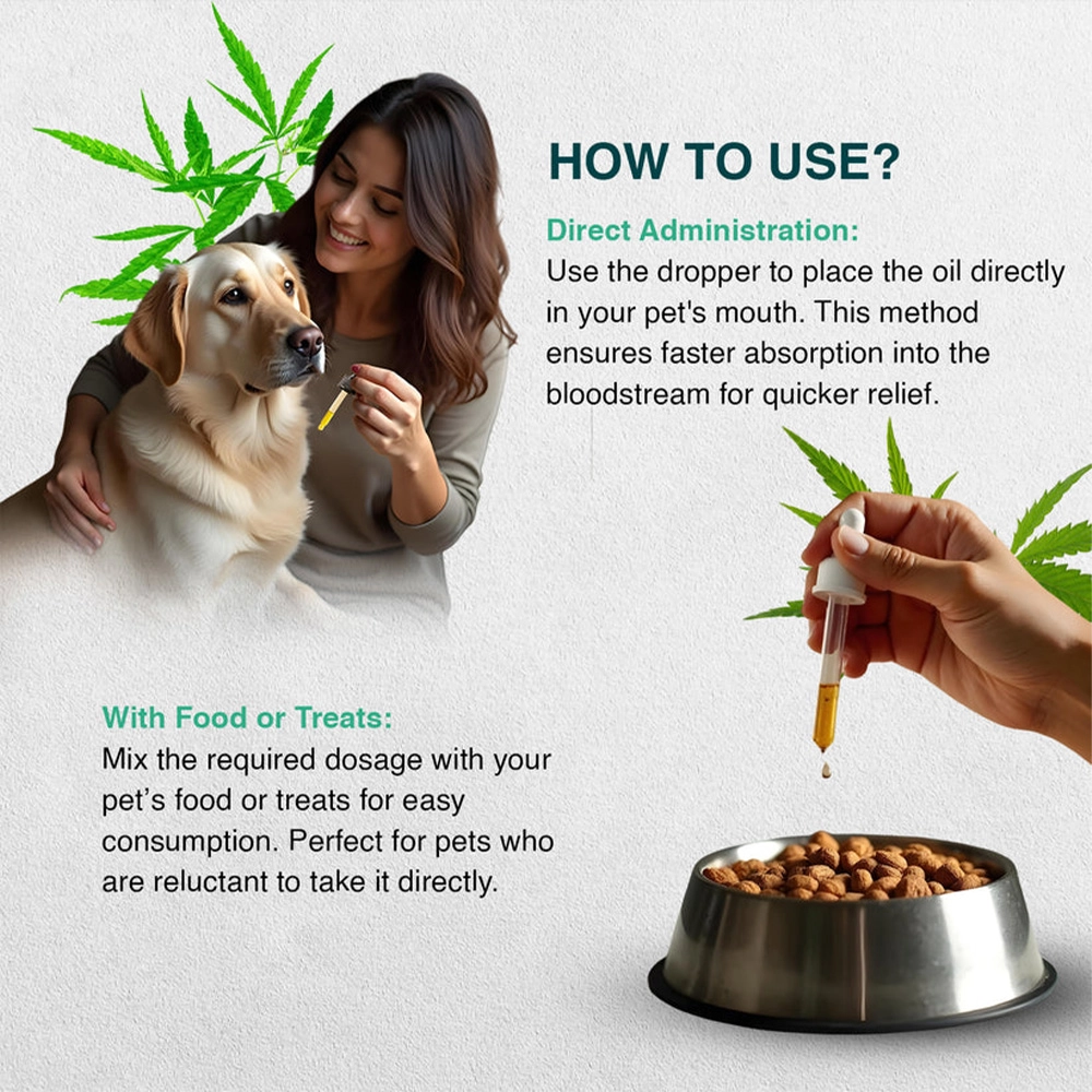 Cannavedic Pet CBD Oil, 500mg, 10ml on ithemp.in