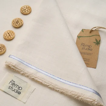 The Hemp Studio Canhamo Bone Cream Hemp Fabric, Bone Cream on itshemp.in