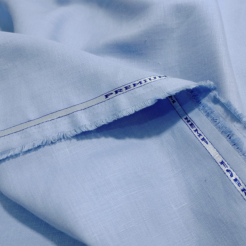 The Hemp Studio Canhamo Hemp Fabric, Blueberry on itshemp.in