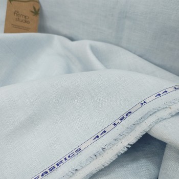 The Hemp Studio Kaycha Hemp Fabric, Light Blue on itshemp.in