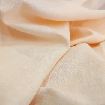 The Hemp Studio Kaycha Hemp Fabric, Light Peach on itshemp.in