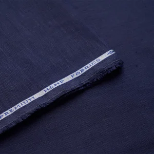 The Hemp Studio Kaycha Hemp Fabric, Yankees Blue fabric