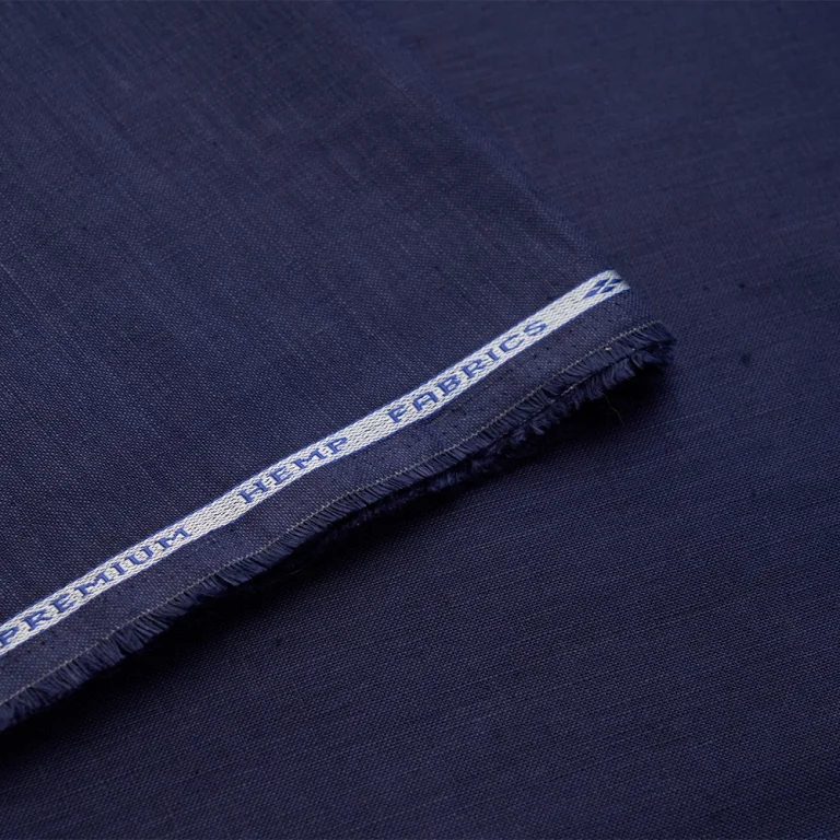 The Hemp Studio Kaycha Hemp Fabric, Yankees Blue fabric
