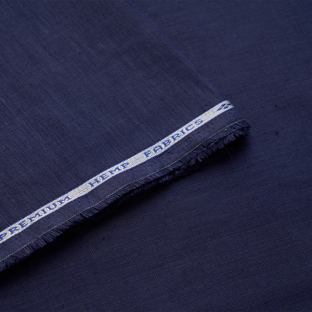The Hemp Studio Kaycha Hemp Fabric, Yankees Blue - Image 1
