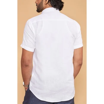 The Hemp Studio Pure Hemp Full Sleeve White Shirt on itshemp.in