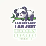 Herbally Relaxed Panda Sticker (2x3 inch) - ITSHEMP SWAG Collection