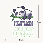 Herbally Relaxed Panda Sticker (2x3 inch) - ITSHEMP SWAG Collection - Image 2