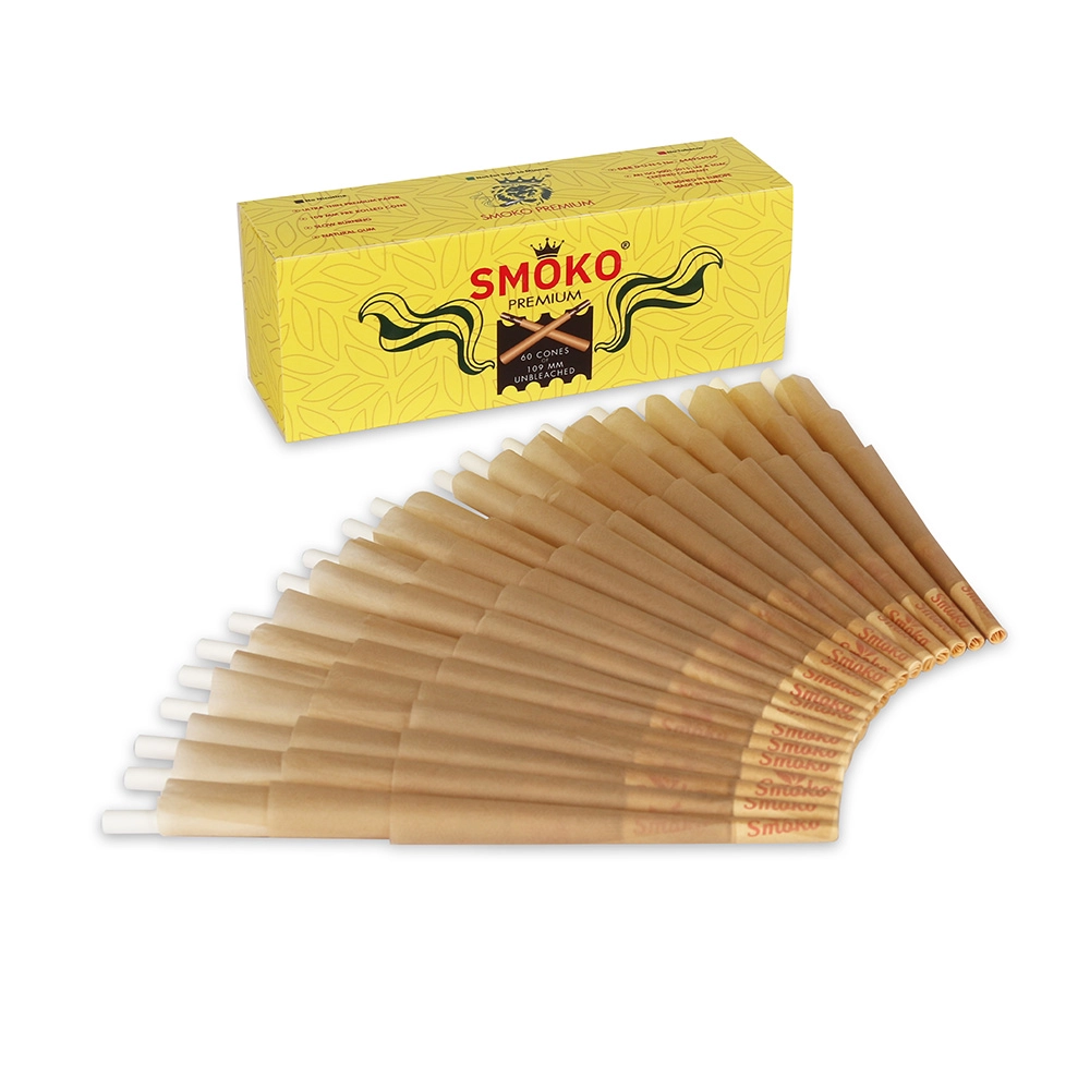 Smoko Premium 98mm Natural Pre Rolled Rolling Paper, 72 pack - Image 2