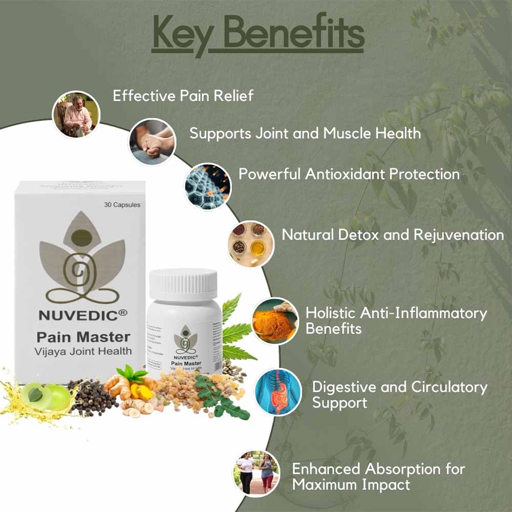 Nuvedic Pain Master Vijaya Joint Health, 30 Capsules - Image 4