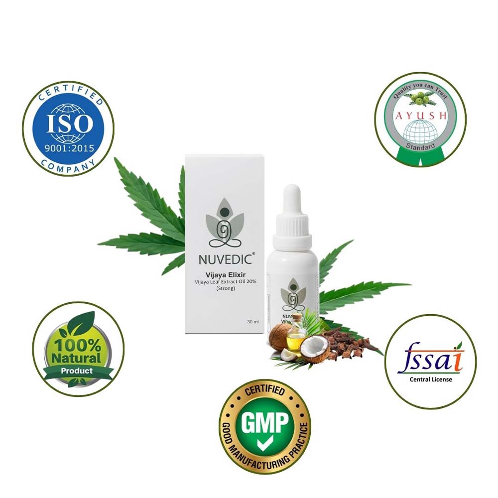Nuvedic Vijaya Elixir Vijaya Leaf Extract Oil 20% (Strong) 30 ml - Image 4